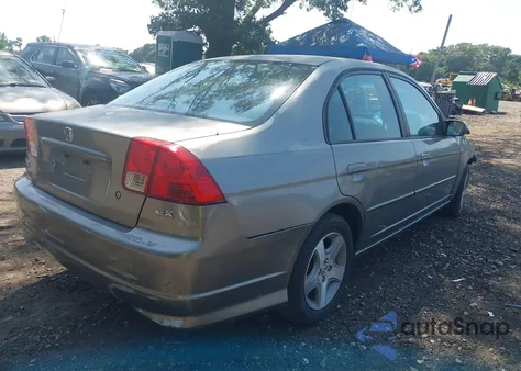 2005 Honda Civic Ex из США, поврежденный, VIN 2HGES26775H618520